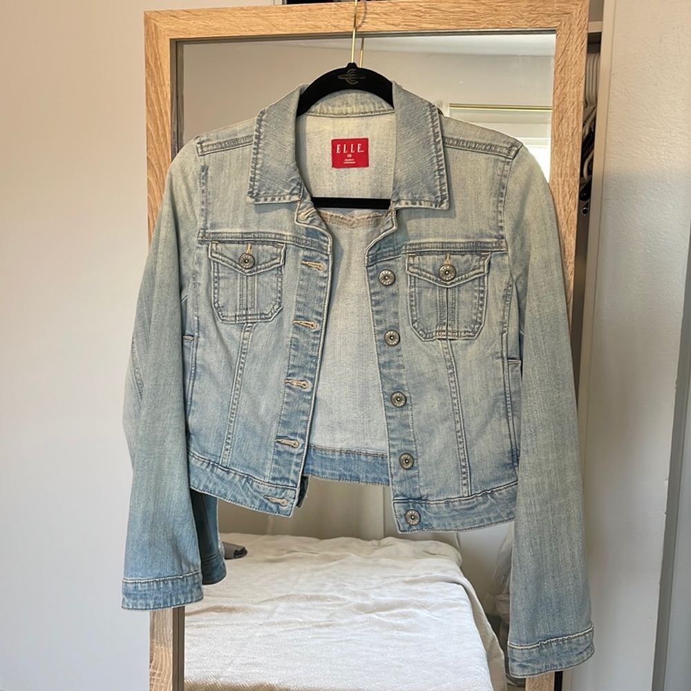Elle denim jacket, cropped